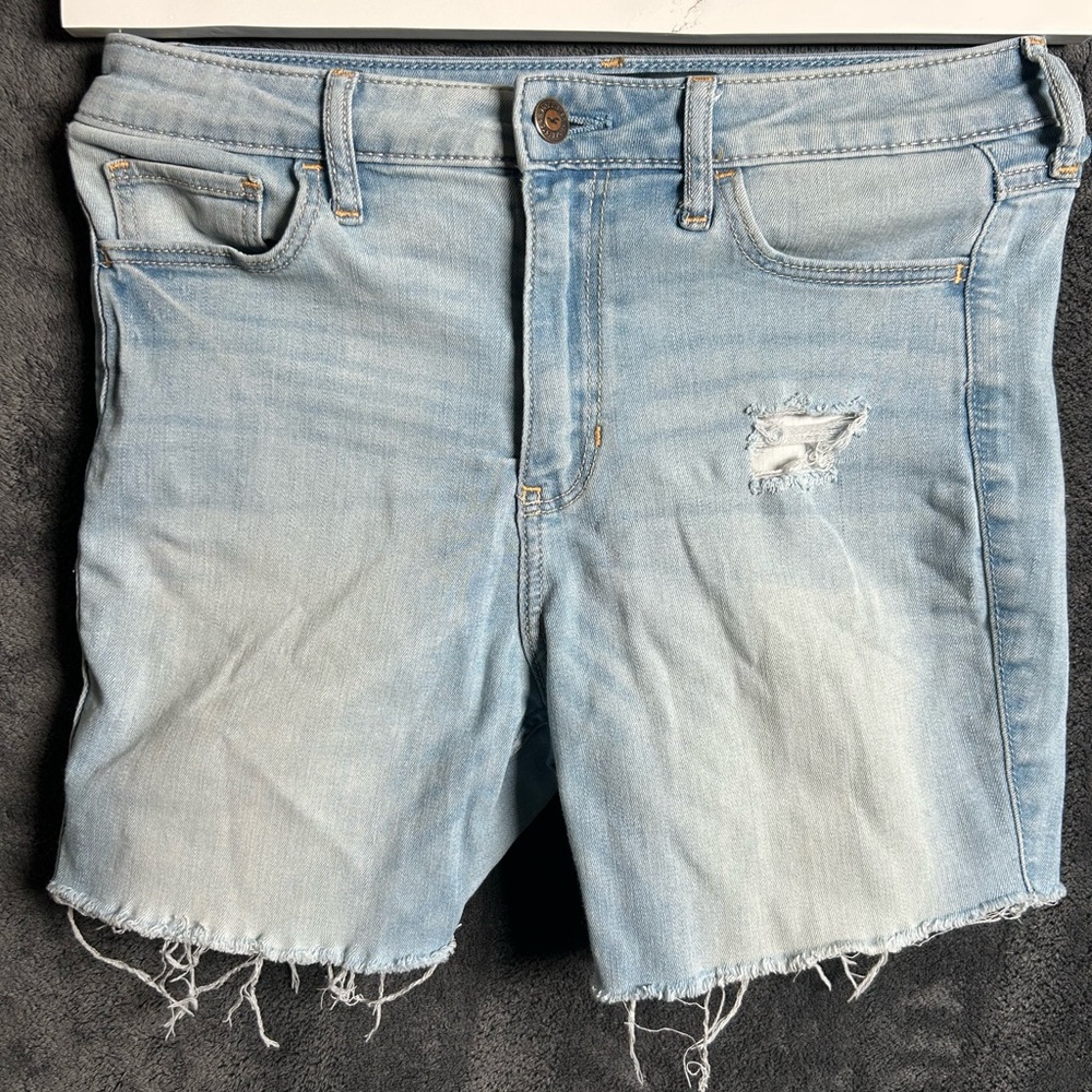 Hollister Light Blue Denim Shorts